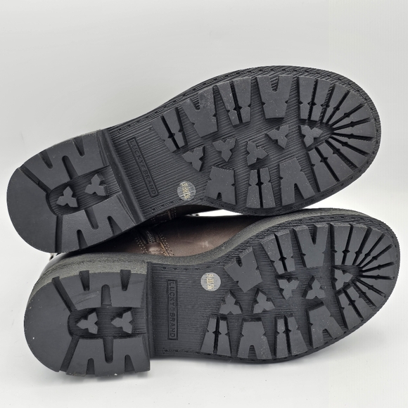 NEW Lucky Brand Cheviss Biker Boots, Dark Brown, Women's 5.5M - Picture 13 of 16